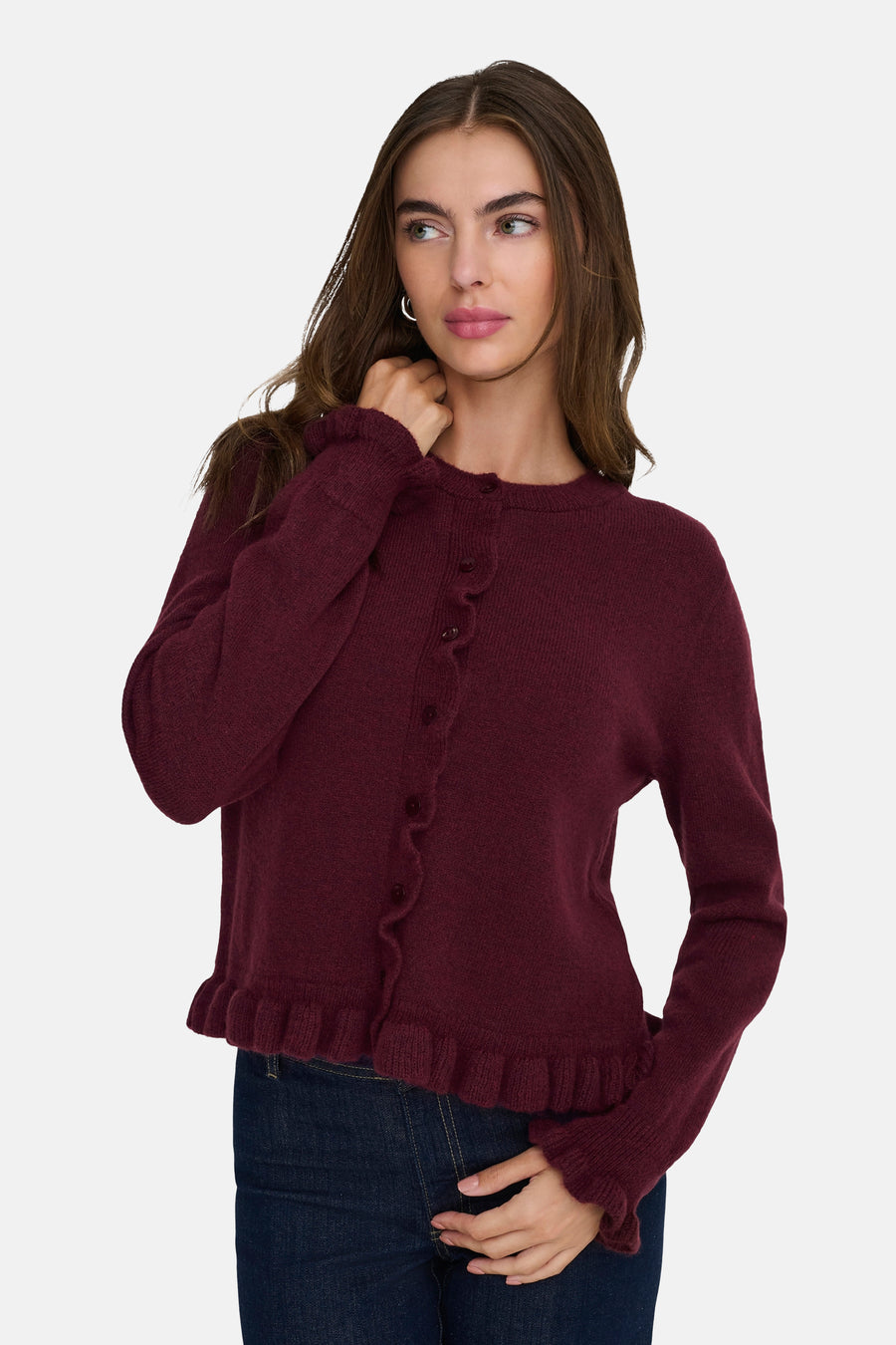 Cardigan - Bordeaux - JDY - 5