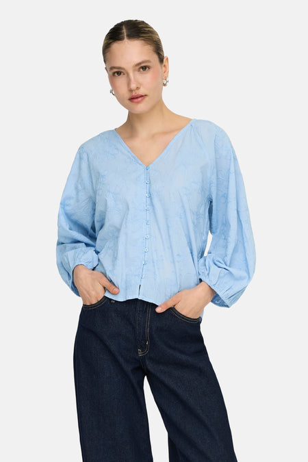 Blouse - bleu