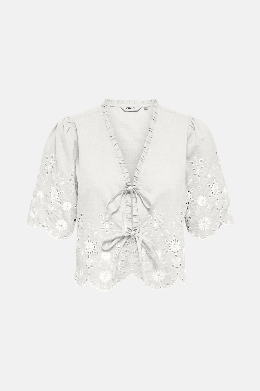 Blouse à manches courtes - Blanc - ONLY®