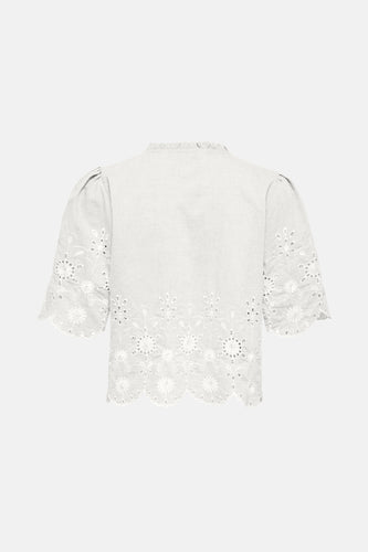 Blouse à manches courtes - Blanc - ONLY®