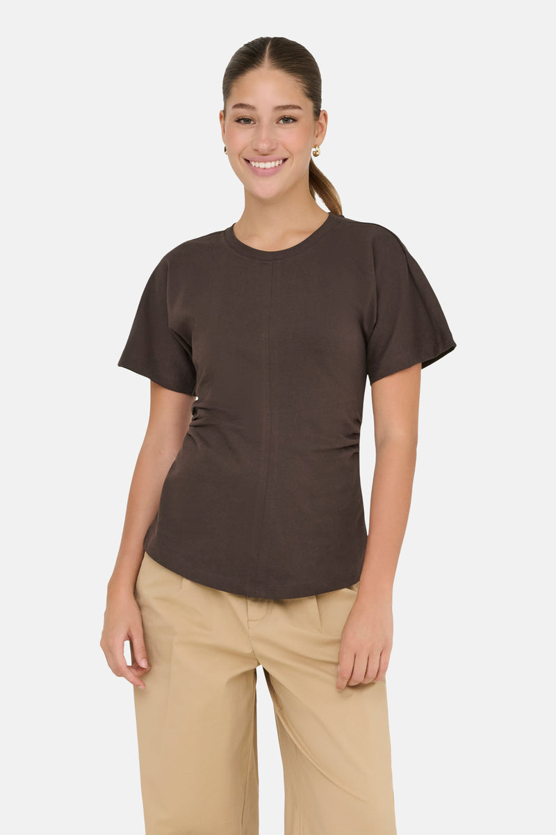 T-shirt à manches courtes - brun