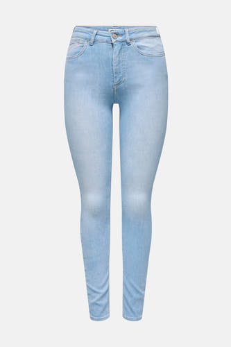 Jean skinny bleu clair d'ONLY, avec une texture denim lisse.