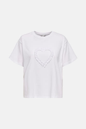 T-shirt blanc à manches courtes d'ONLY, simple et élégant.