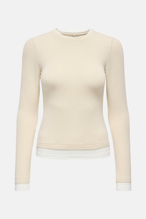 ONLVIRRO L/S DOUBLE TOP CC JRS
