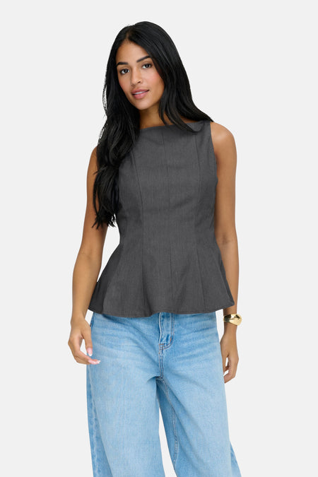 ONLUNITA LIFE S/L PEPLUM TOP TLR OX
