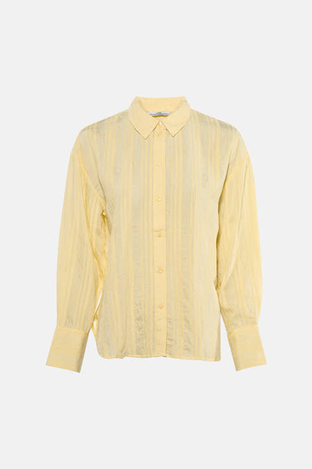 Chemise à manches longues - jaune