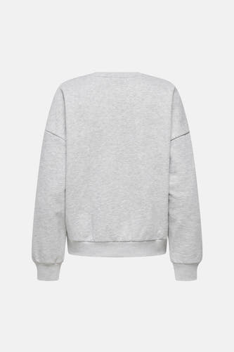 Pull gris de ONLY, à manches longues et col rond.