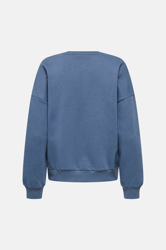 Pull bleu à col rond de ONLY, design uni.