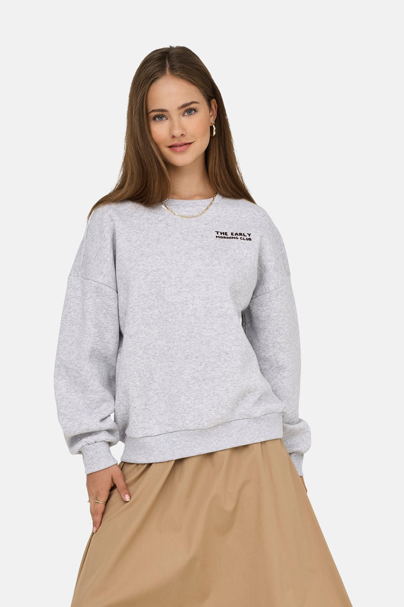ONLZENJA L/S BOXY FLOCK PRINT CS SWT