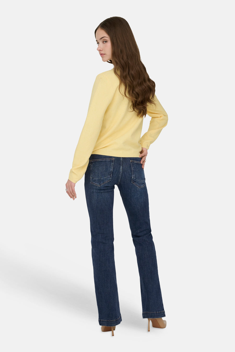 POWER FLARED - Dark Blue Denim
