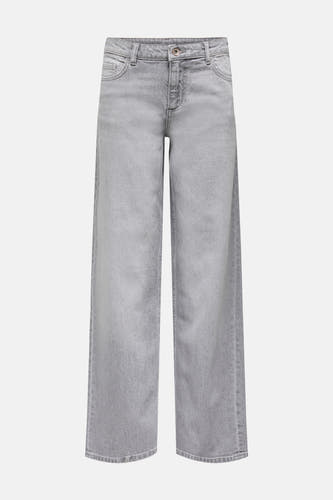 Jean droit en denim gris clair de JDY, avec des poches classiques et un bouton argenté.