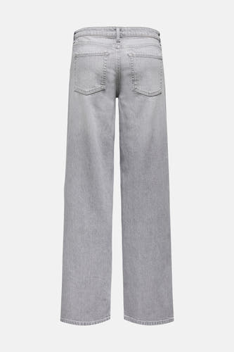 Jean droit gris clair de JDY, avec des poches arrière et un design uni.