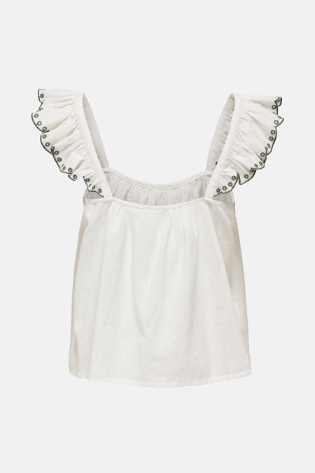 JDYPALMA S/L EMBROIDERY TOP WVN EXP