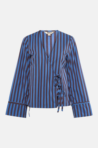 Blouse à manches longues - bleu