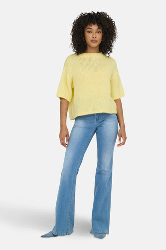 Pull à col rond - jaune - JDY