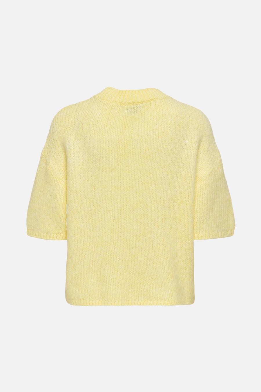 Sweat-shirt JDY avec col rond, manches courtes et texture côtelée.