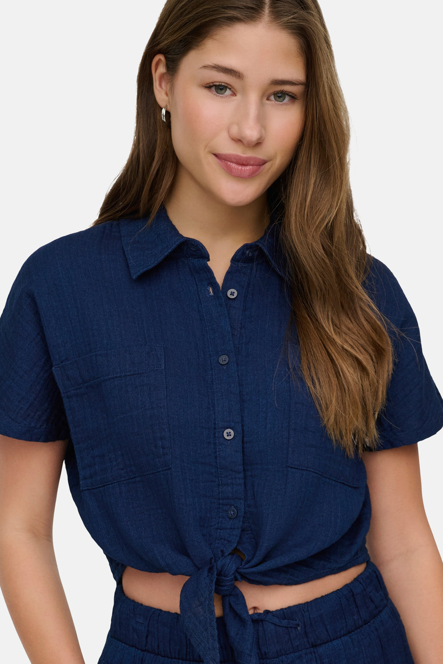 Chemisier (manches courtes) dark blue denim - ONLY®