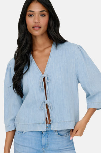 Blouse - light blue denim