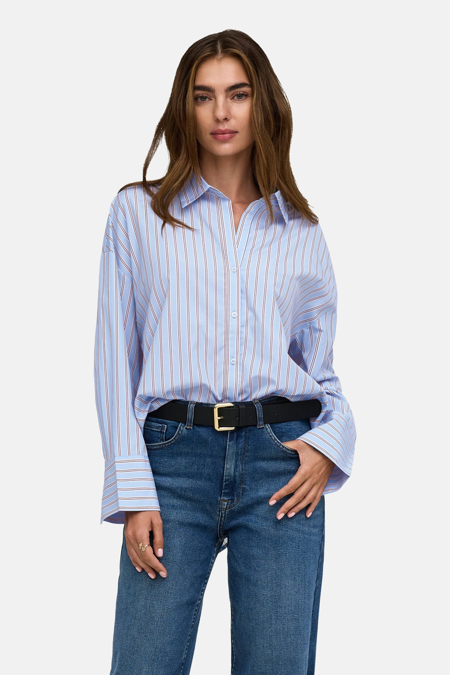 Chemise à manches longues - bleu