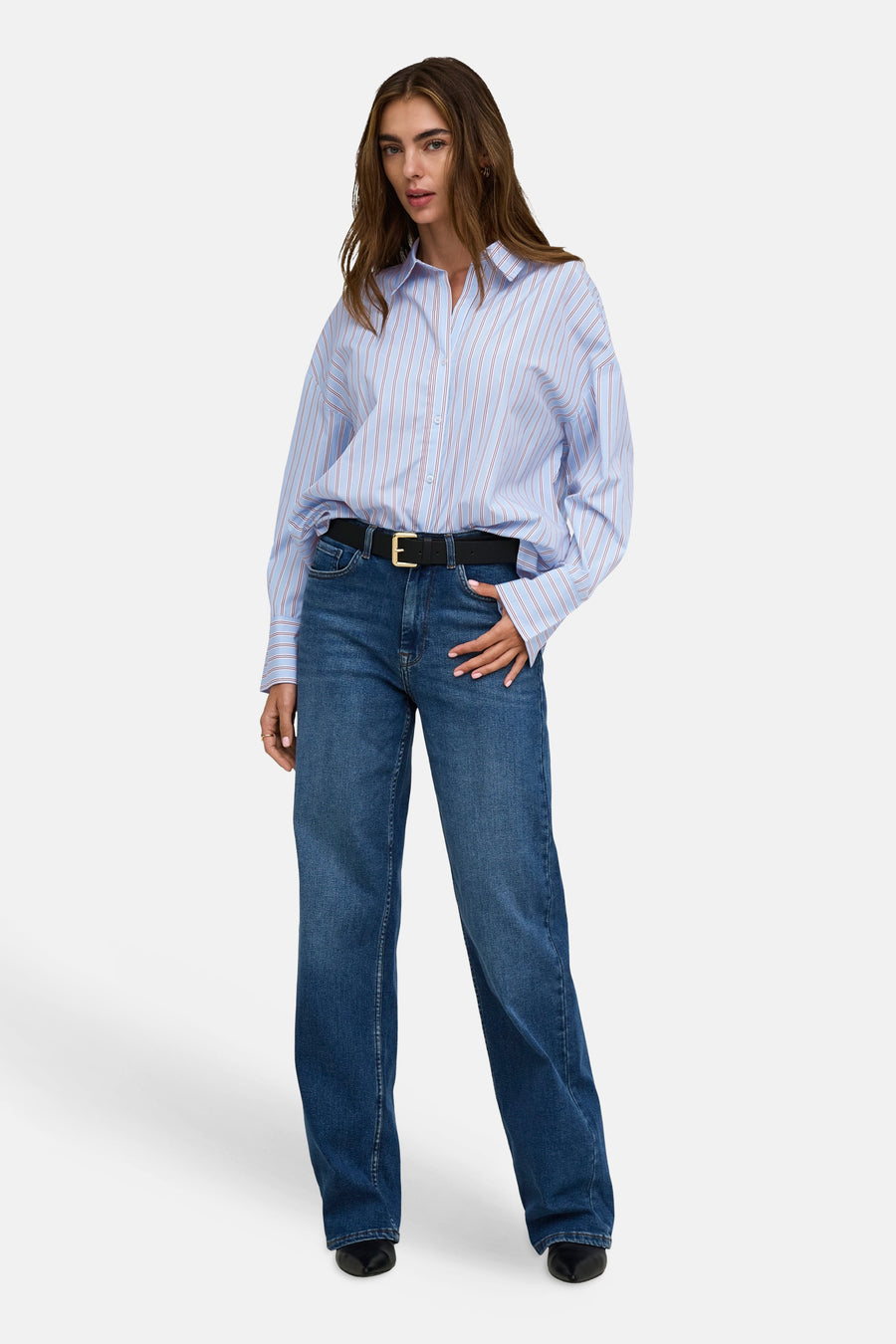 Chemise à manches longues - bleu