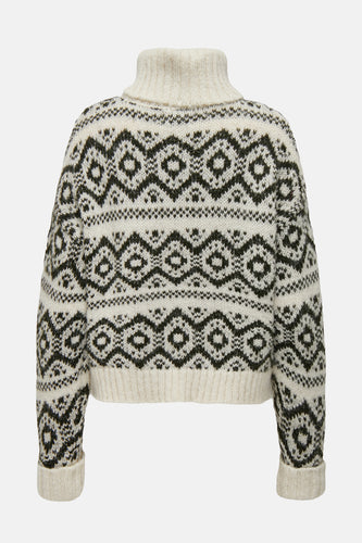 Pull col roulé multicolore - ONLY®