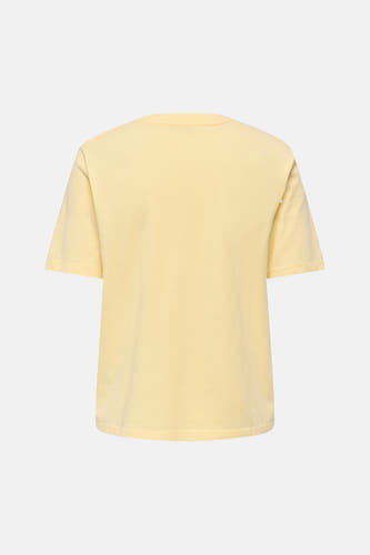 T-shirt jaune à manches courtes ONLY®, vu de dos.