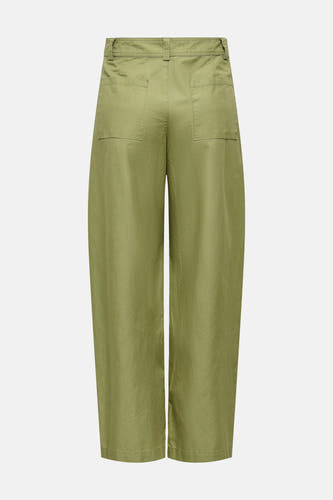 Pantalon vert de JDY à jambes larges et poches arrière.