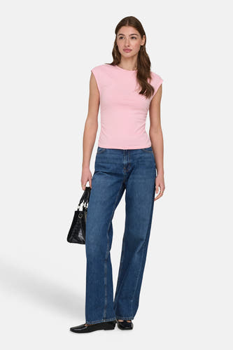 Top uni manche courte rose - ONLY®