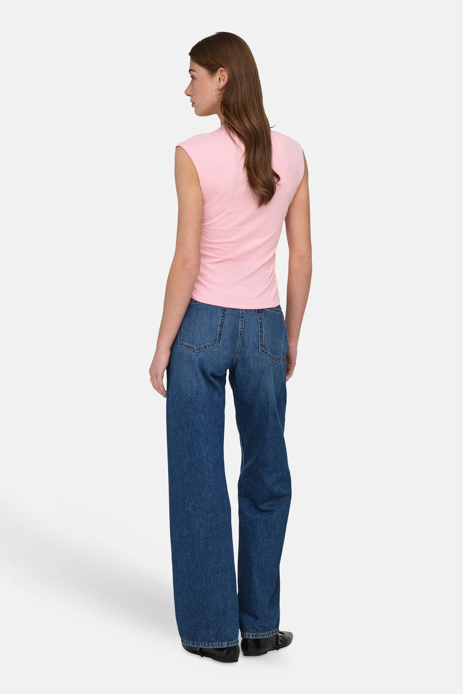 Top uni manche courte rose - ONLY®