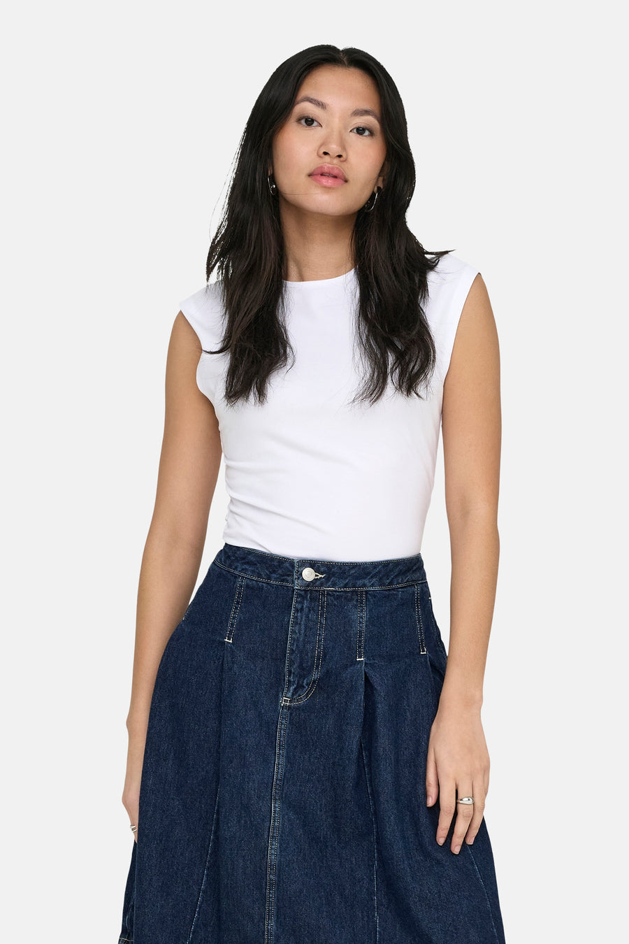 Top uni manche courte blanc - ONLY®