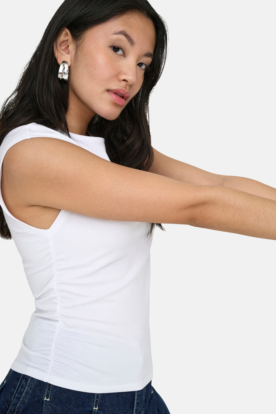 Top uni manche courte blanc - ONLY®