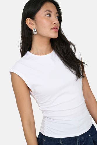 Top uni manche courte blanc - ONLY®