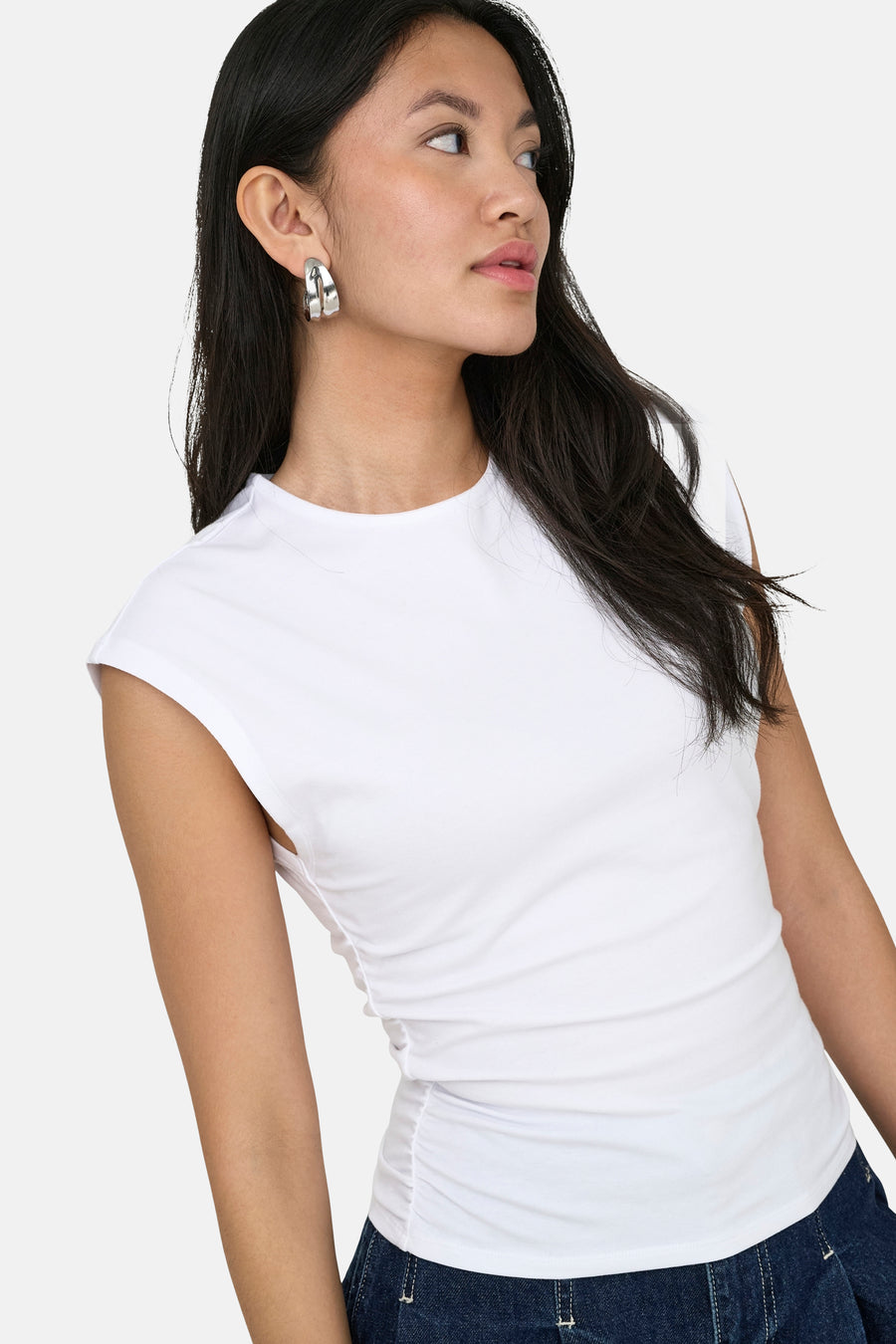 Top uni manche courte blanc - ONLY®