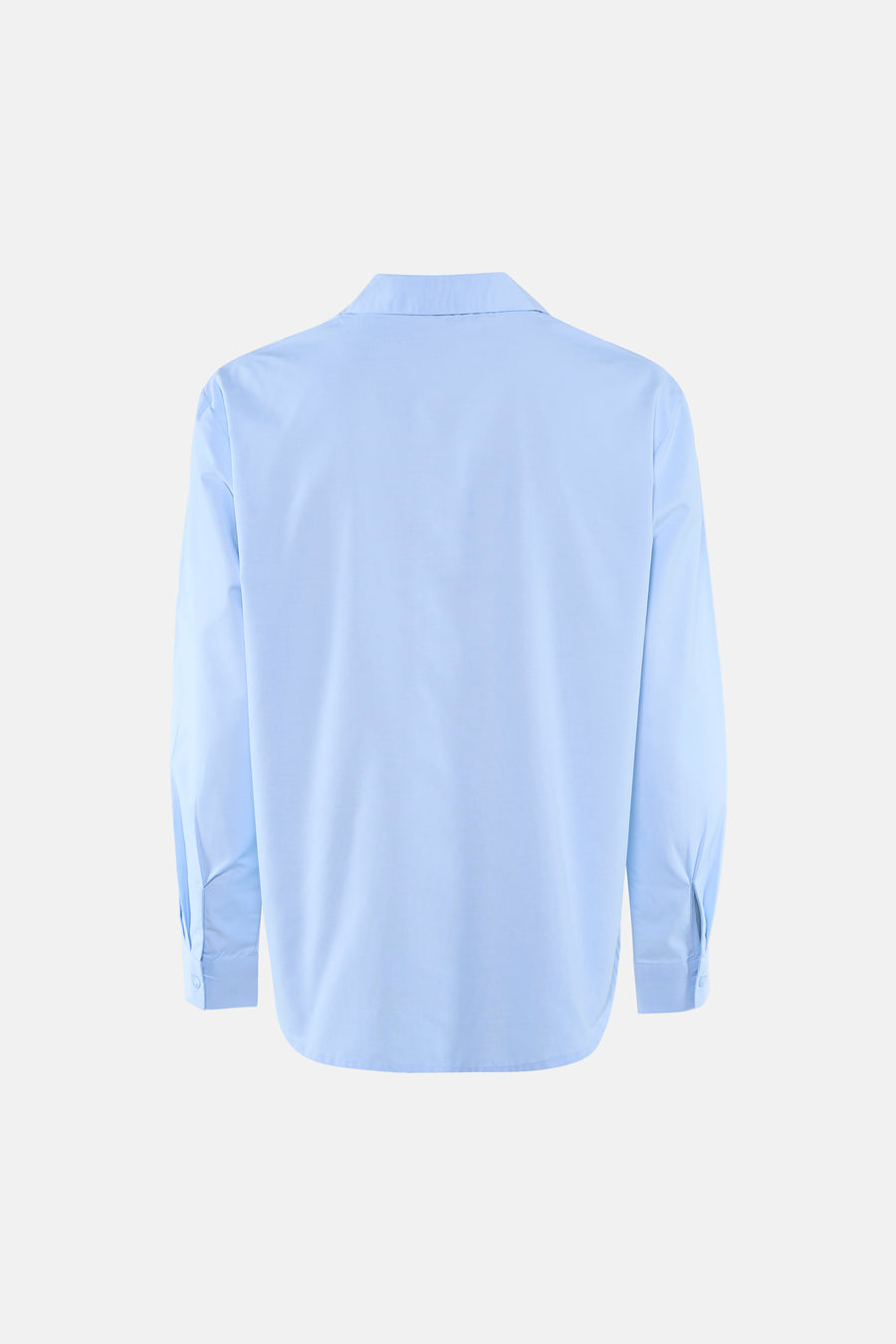 Chemise bleu clair à manches longues de JDY, avec col classique, poignets boutonnés et ourlet arrondi à l'arrière.