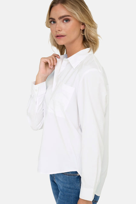 JDYALEX L/S LOOSE EMB SHIRT WVN