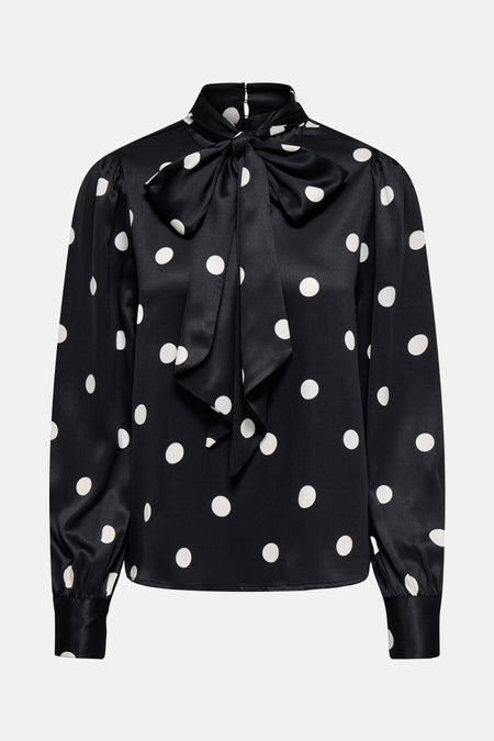 ONLLYDIA L/S SATIN BOW SHIRT WVN