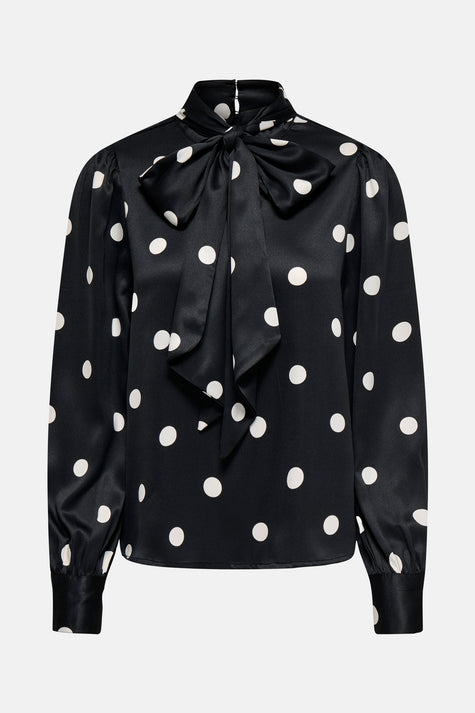 ONLLYDIA L/S SATIN BOW SHIRT WVN
