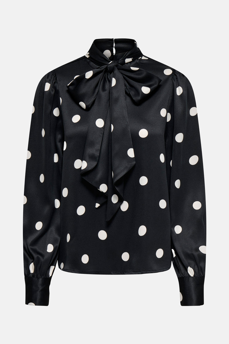 ONLLYDIA L/S SATIN BOW SHIRT WVN