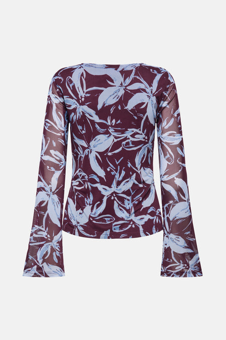 ONLCYRIL MESH L/S TOP WVN