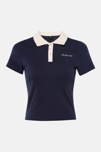 Polo à manches courtes - bleu