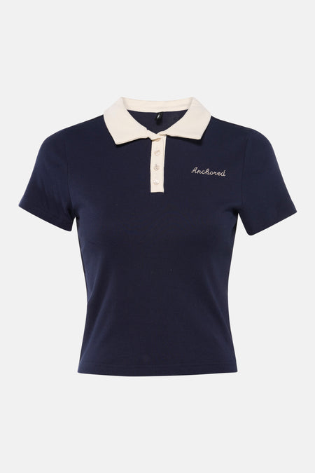 Polo à manches courtes - bleu