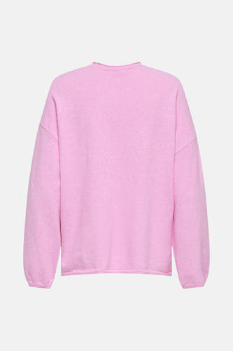T-shirt rose avec col rond de ONLY, texture lisse.