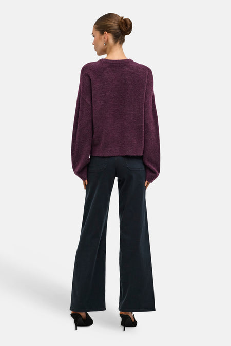 Pull col O - Mauve Wine