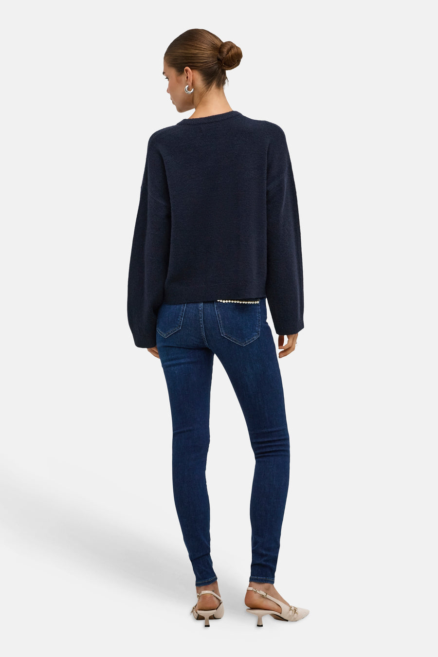Pull col O bleu - ONLY®
