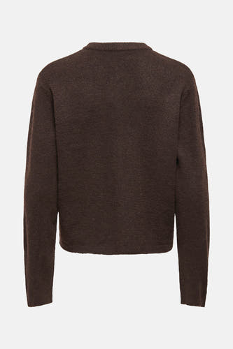 Veste brune ONLY, avec des manches longues et une subtile texture.