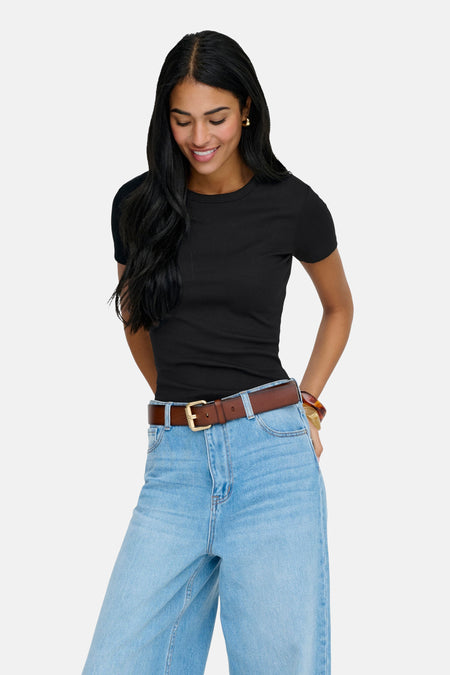 ONLVAL LIFE S/S O-NECK TOP JRS NOOS