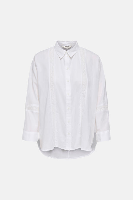 Chemise à manches longues - blanc