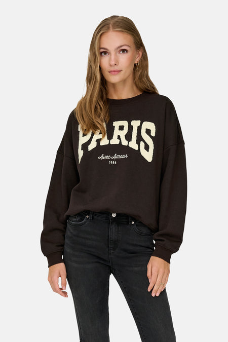 Sweat col O brun - JDY