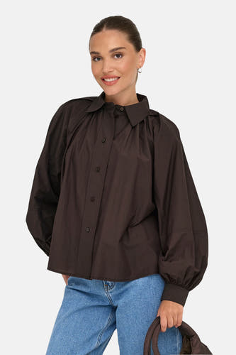 Chemise à manches longues - Coffee Bean