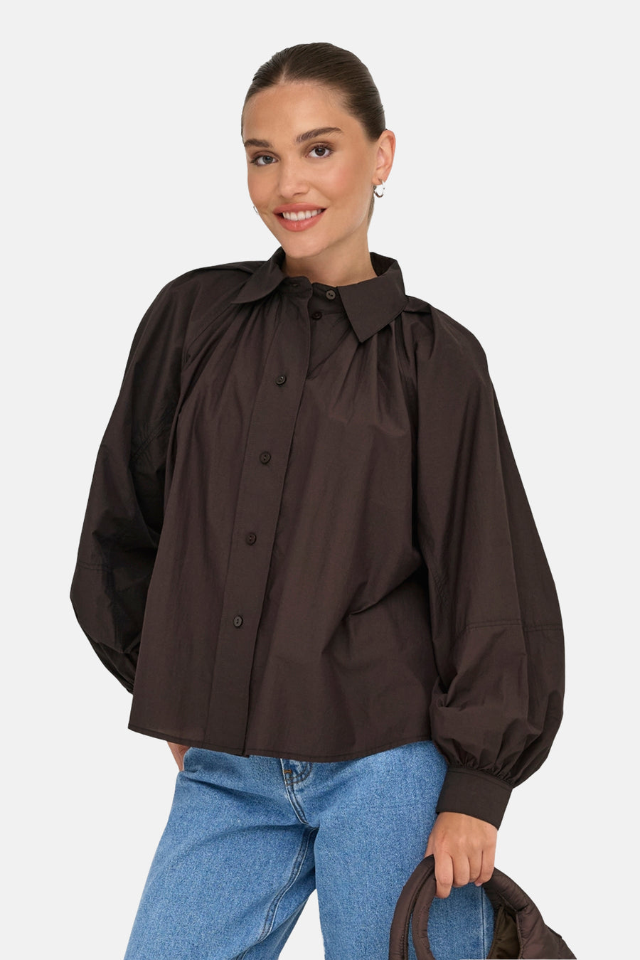 Chemise à manches longues - Coffee Bean